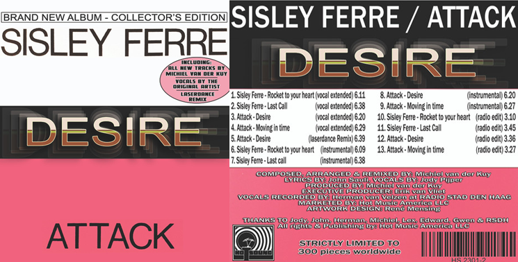 HS 2301 SISLEY FERRE / ATTACK – DESIRE (CD)