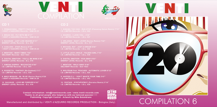 VAM-CD 20.06 VARIOUS ARTISTS - VENTI COMPILATION 6 (Double CD)