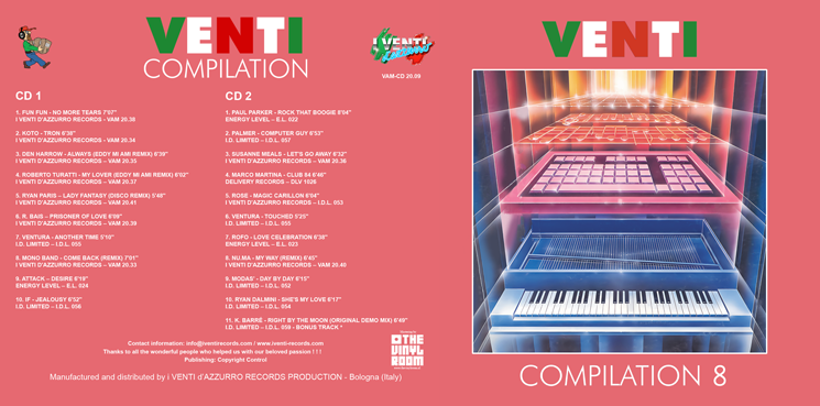 VAM-CD 20.09 VARIOUS ARTISTS - VENTI COMPILATION 8 (Double CD)